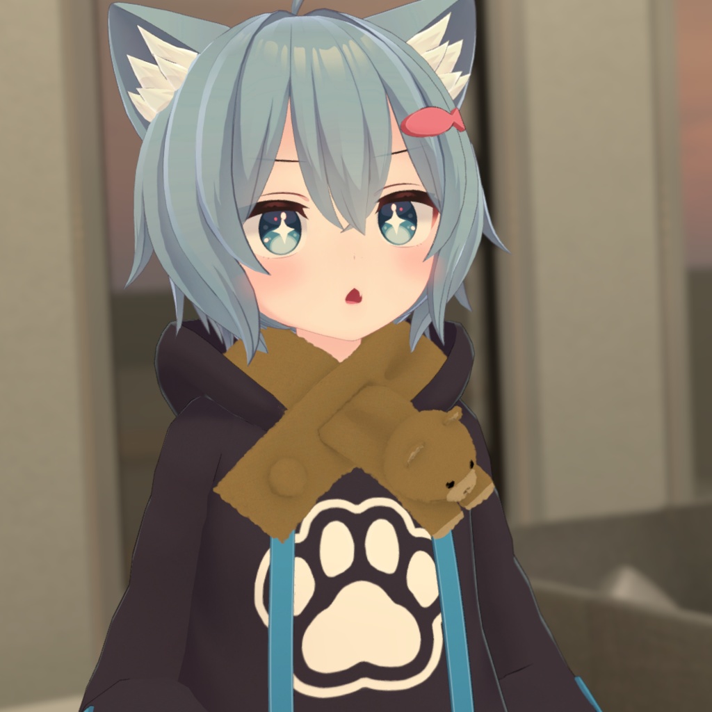 【無料・ラスクちゃん対応】ふわふわどうぶつさんマフラー【子供服】