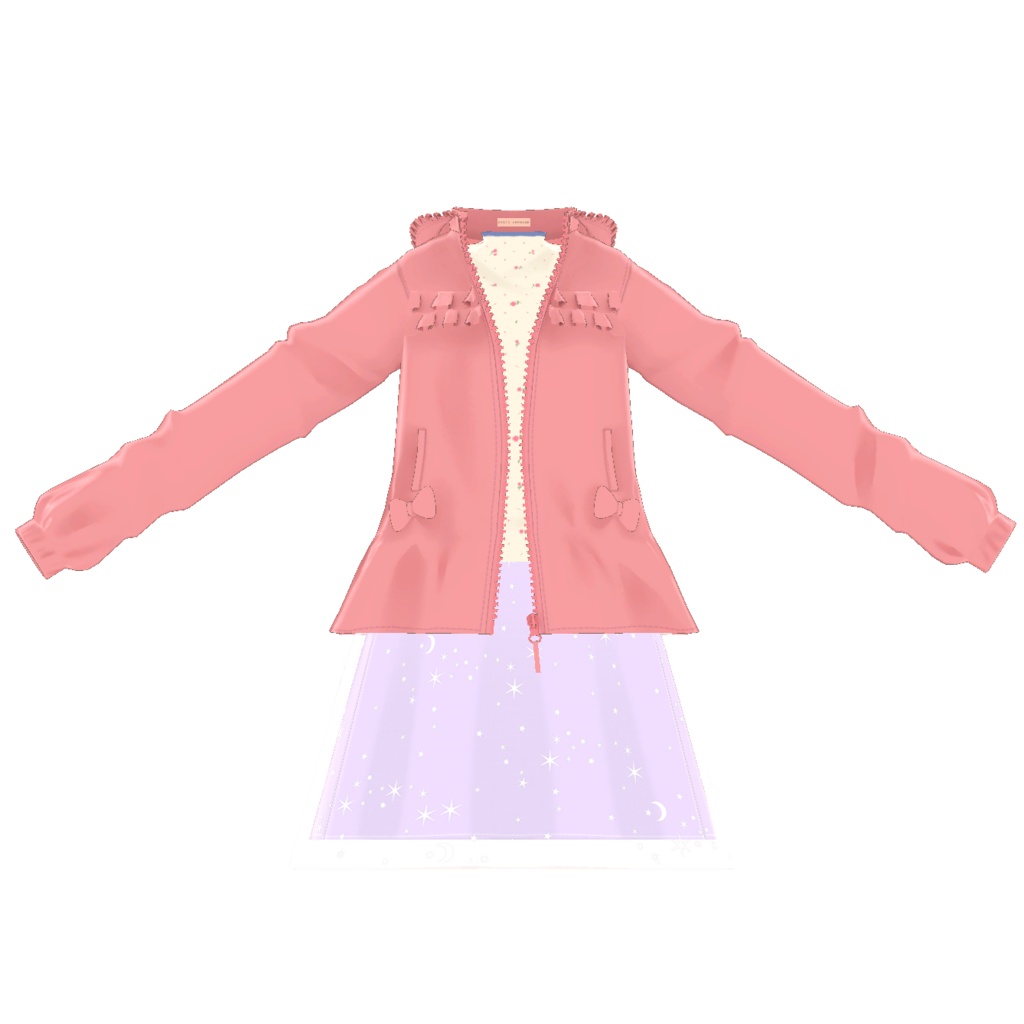 [Free, Rusk-chan compatible] Frilled windbreaker, high neck cut and 