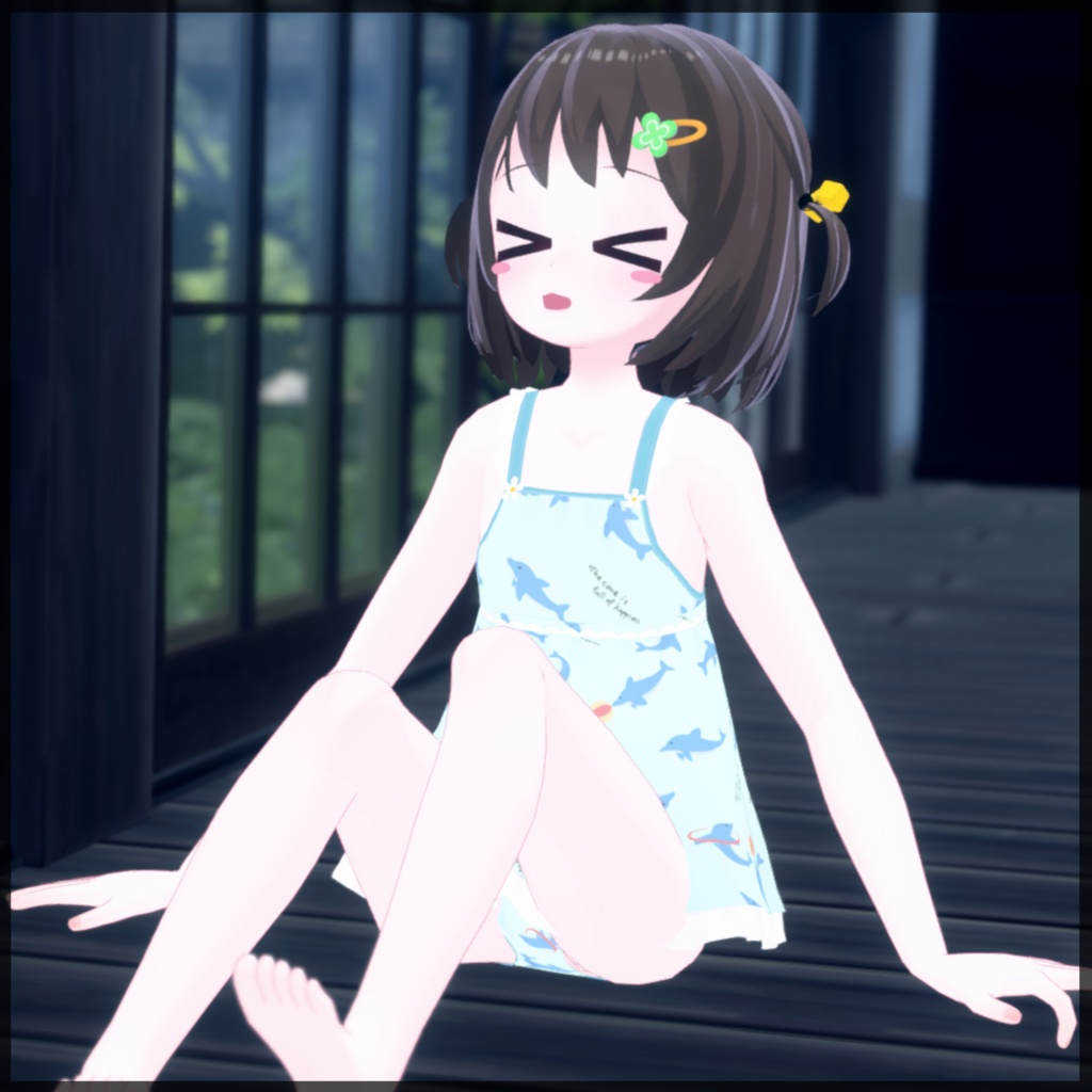 【無料・こまど3アバター対応】ワンピース水着【女の子・子供服】