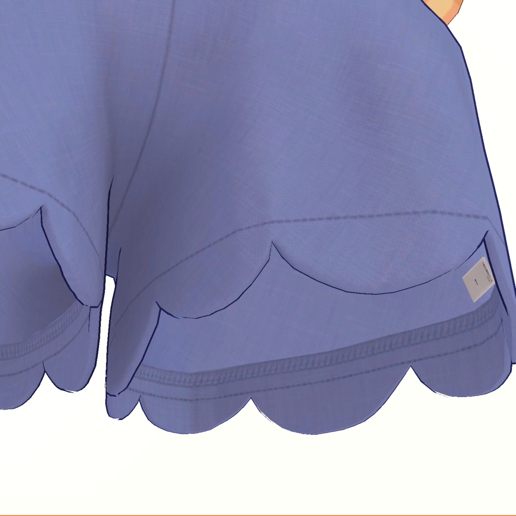 【無料・シフォン対応】フリル付チュニック+スカラップ裾ショートパンツ【女の子・子供服】