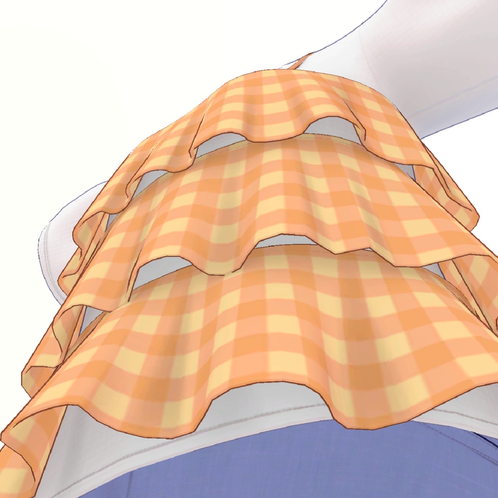 【無料・シフォン対応】フリル付チュニック+スカラップ裾ショートパンツ【女の子・子供服】