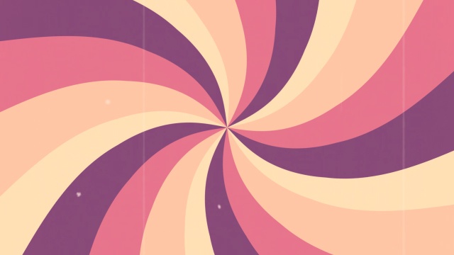 【クレジット表記不要の高解像度版】レトロかわいい渦巻き集中線の背景動画素材【Ver.3】[High-res version with no attribution required] Retro Swirling Radial Sunburst Ver.3, Looping Background