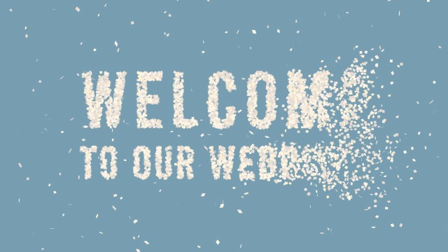【クレジット表記不要の高解像度版】紙吹雪がストップモーションで作る「Welcome to Our Wedding!」【Ver.2】[High-res version with no attribution required] Welcome to Our Wedding! Confetti Typography in Stop Motion Ver.2
