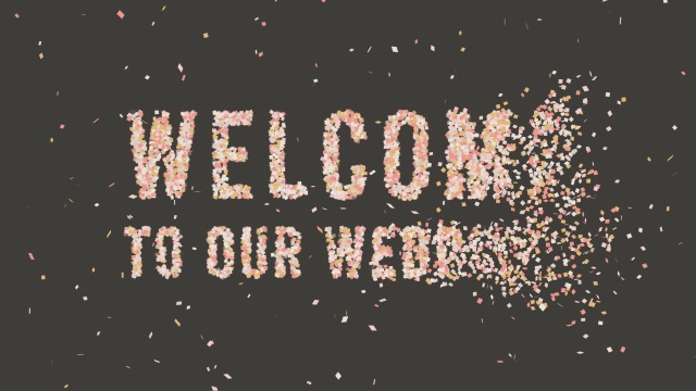 【動画素材】紙吹雪がストップモーションで作る「Welcome to Our Wedding!」【Ver.3】[Stock Video] Welcome to Our Wedding! Confetti Typography in Stop Motion Ver.3