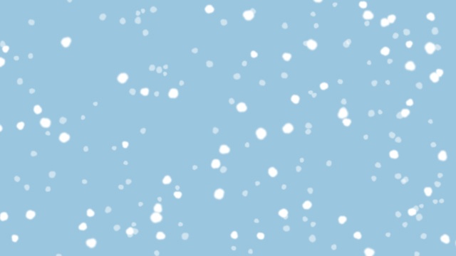 【動画素材】ふわふわな雪が降る背景アニメーション素材【冬&クリスマス用】[Stock Video] Fluffy Snowfall Animation, Loop Background