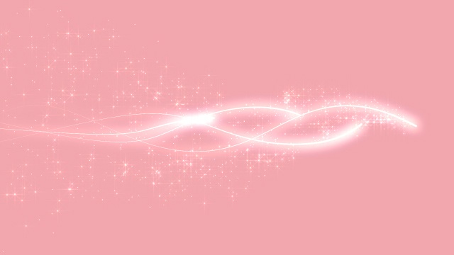 【動画素材】キラキラ輝く光の軌跡と星屑のエフェクト【ピンク背景】[Stock Video] Sparkling Light Trails and Stardust on Pink Background