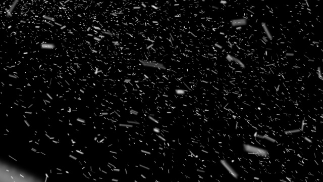 【動画素材】リアルな猛吹雪のオーバーレイ素材【黒背景＆ループ】[Stock Video] Realistic Snowstorm Blizzard on Black Background, Loop