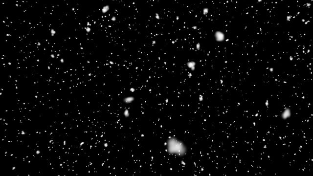 【動画素材】リアルな降雪を空から見下ろすオーバーレイ素材【黒背景＆ループ】[Stock Video] Looking Down at Realistic Snowfall on Black Background, Top View, Loop