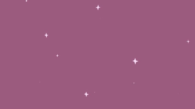 【動画素材】かわいいイラストのキラキラ背景動画素材【パープル背景＆ループ】[Stock Video] Cute Sparkle Animation, Purple Loop Background