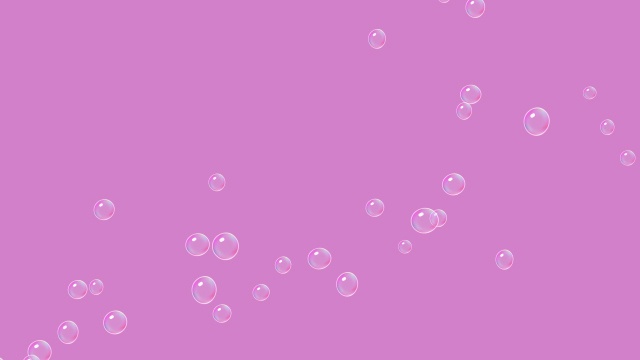 【動画素材】しゃぼん玉がふわふわ飛んでいく背景素材【パープル背景】[Stock Video] Floating Soap Bubbles Animation, Purple Background, Loop