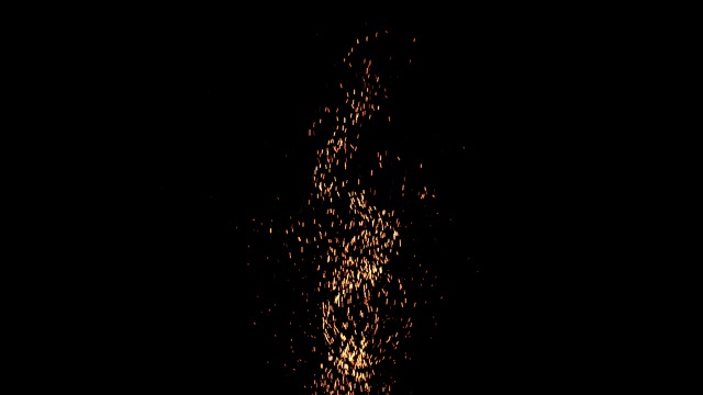 【動画素材】うねりながら舞い上がる火の粉のエフェクト素材【ループ】[Stock Video] Swirling Sparks Rising Effect, Loop