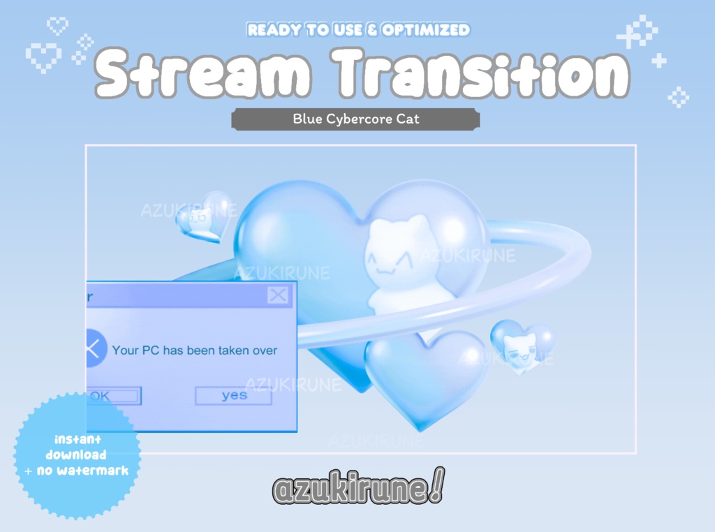 【Twitch】ストリームパッケージ/Cybercore Stream Package