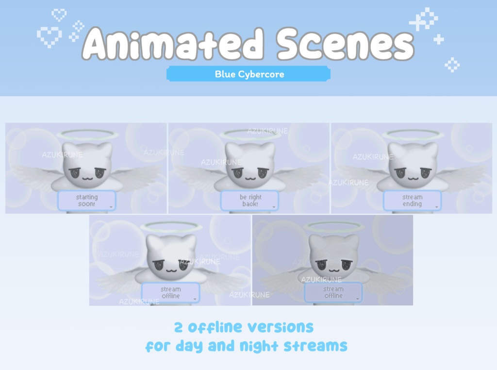 【Twitch】ストリームパッケージ/Cybercore Stream Package