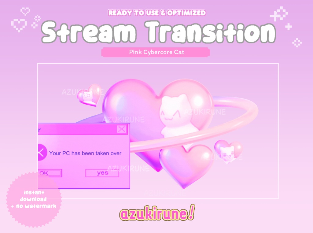 【Twitch】ストリームパッケージ/Cybercore Stream Package