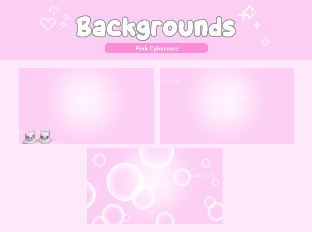 【Twitch】ストリームパッケージ/Cybercore Stream Package