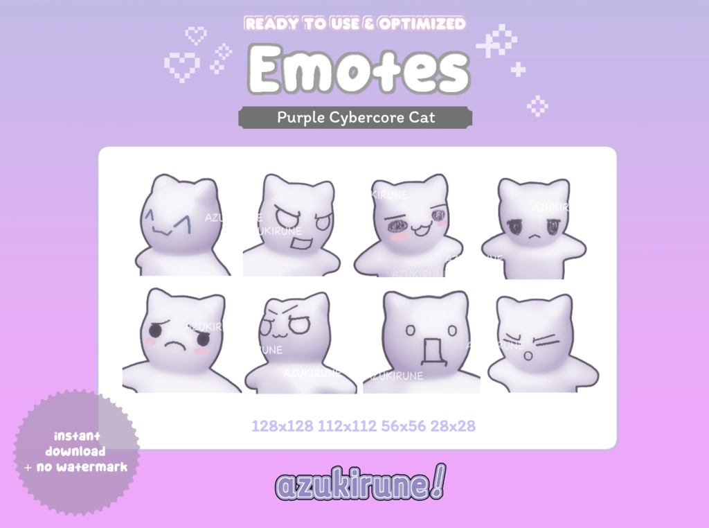 【Twitch】絵文字/Cybercore Emotes