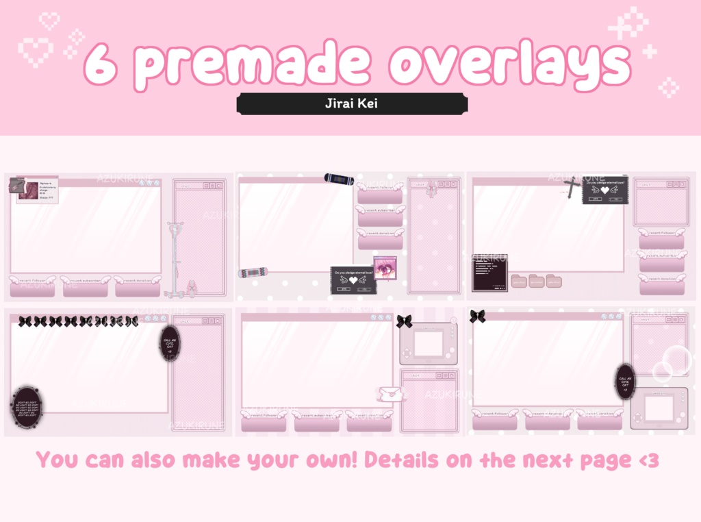 【Twitch】ストリームパッケージ/Jirai Kei Stream Package