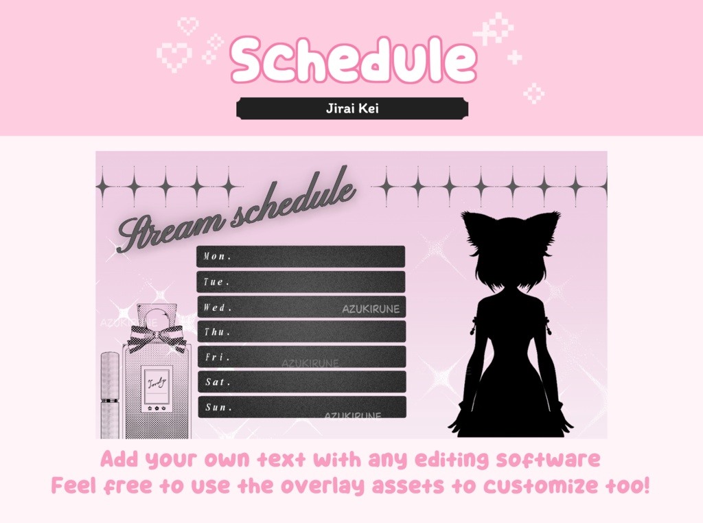【Twitch】ストリームパッケージ/Jirai Kei Stream Package