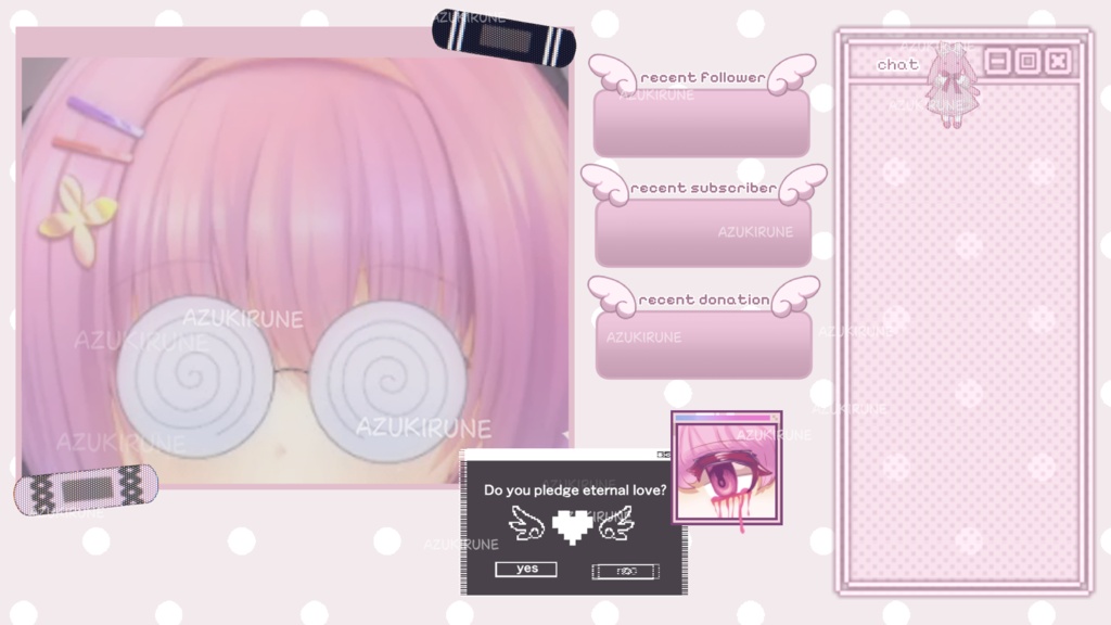【Twitch】ストリームパッケージ/Jirai Kei Stream Package