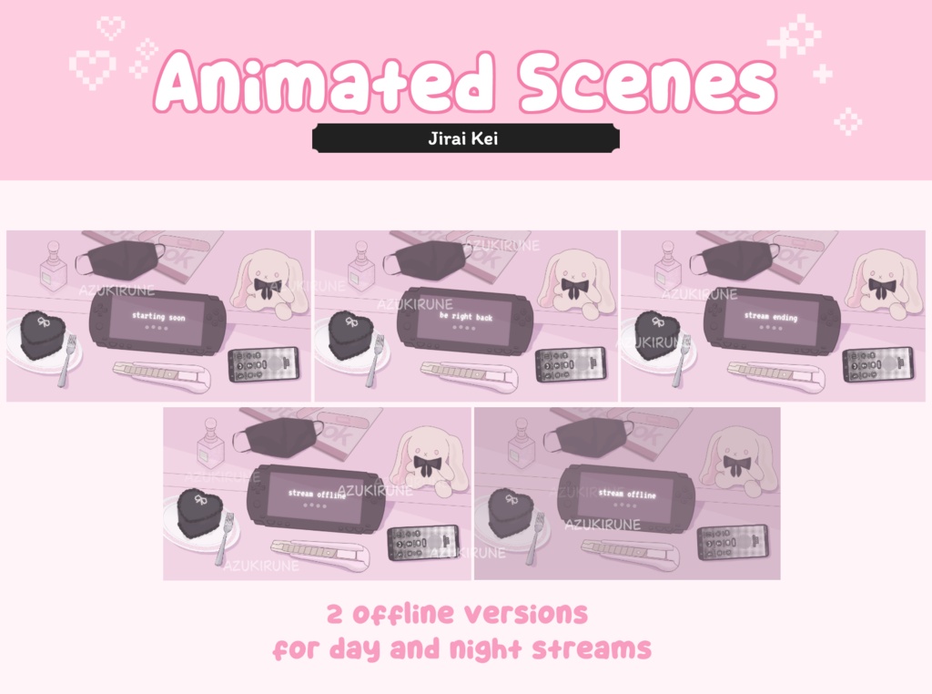 【Twitch】ストリームパッケージ/Jirai Kei Stream Package