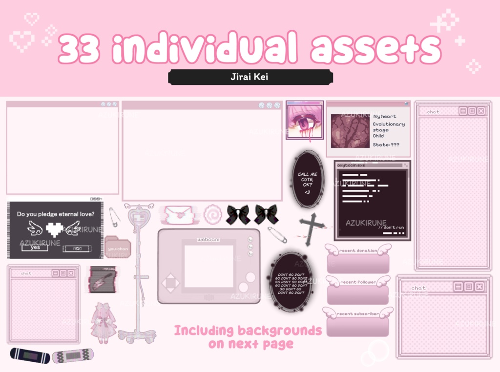 【Twitch】ストリームパッケージ/Jirai Kei Stream Package