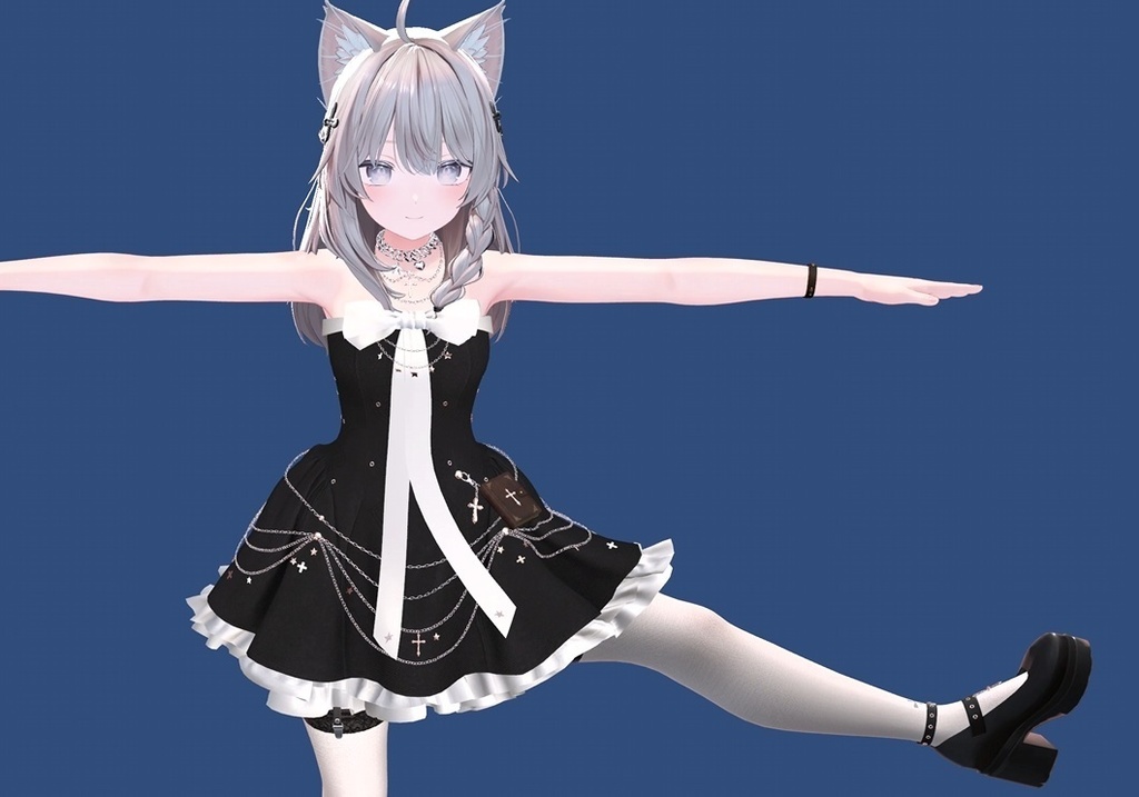 🖤SALE🖤(7_ アバター対応) Chain Dress