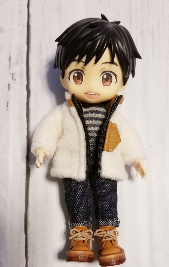 オビツ11 ねんどろいどどーる　ボアフリース（白）