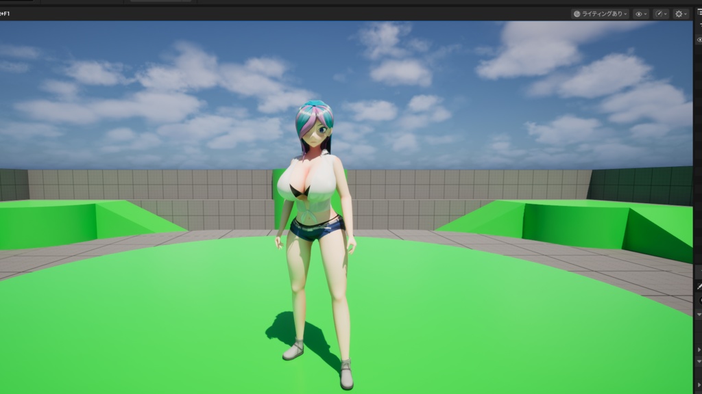 オリジナルキャラクターCGモデル【No.000】