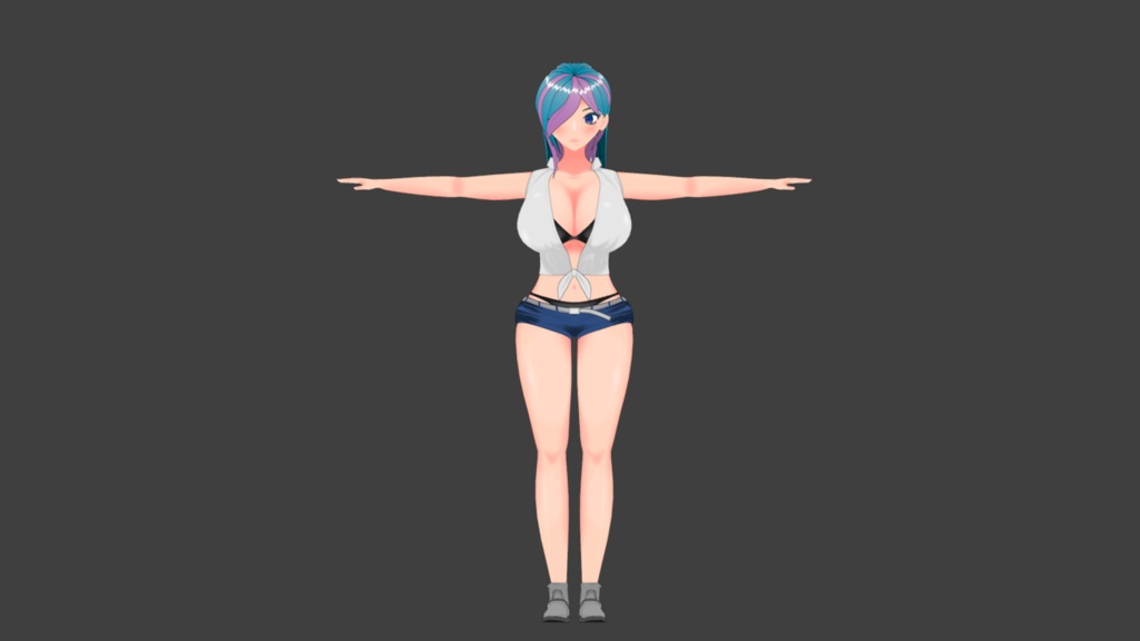 オリジナルキャラクターCGモデル【No.000】