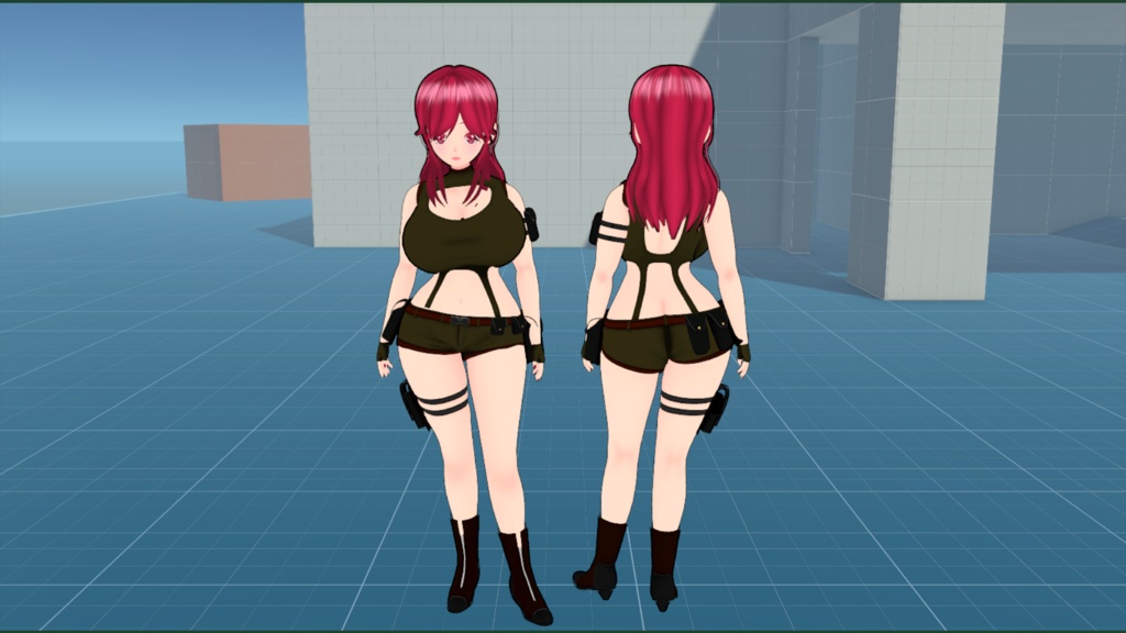 オリジナルキャラクターCGモデル【No.001_Base】