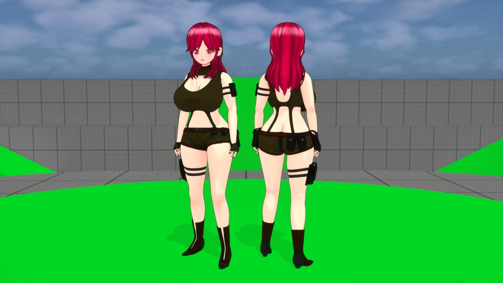 オリジナルキャラクターCGモデル【No.001_Base】