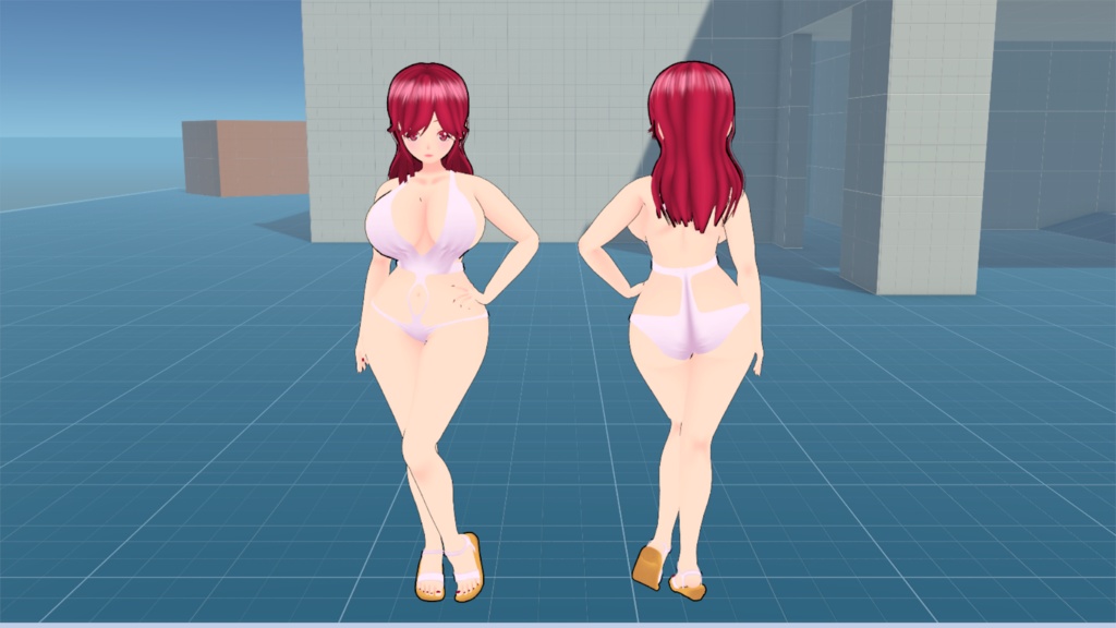 オリジナルキャラクターCGモデル【No.001_Type_A】