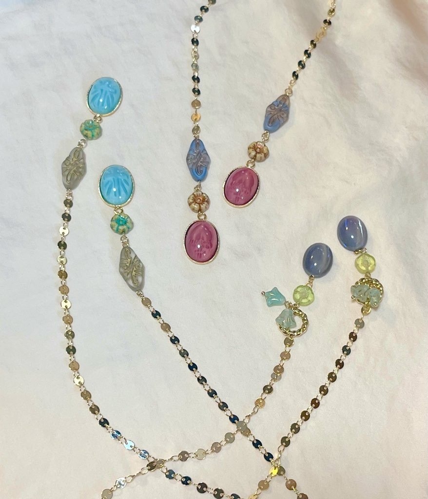 ヴィンテージのネックレスピアス(イヤリング)