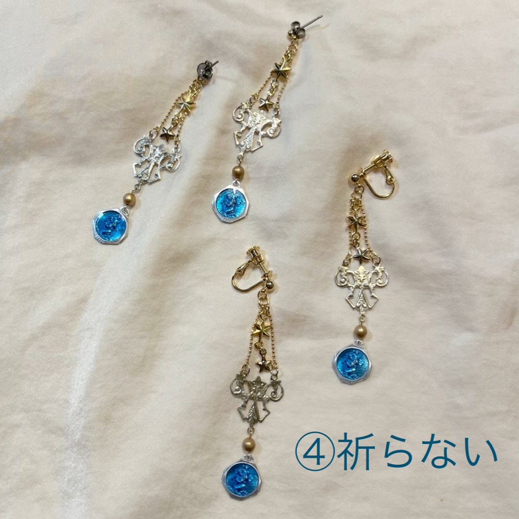 JB:afternoon three(かわいいきつね?)シリーズ(ピアス/イヤリング)