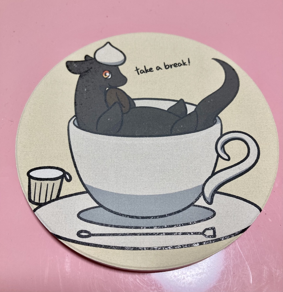 白雲石コースター(コーヒー)