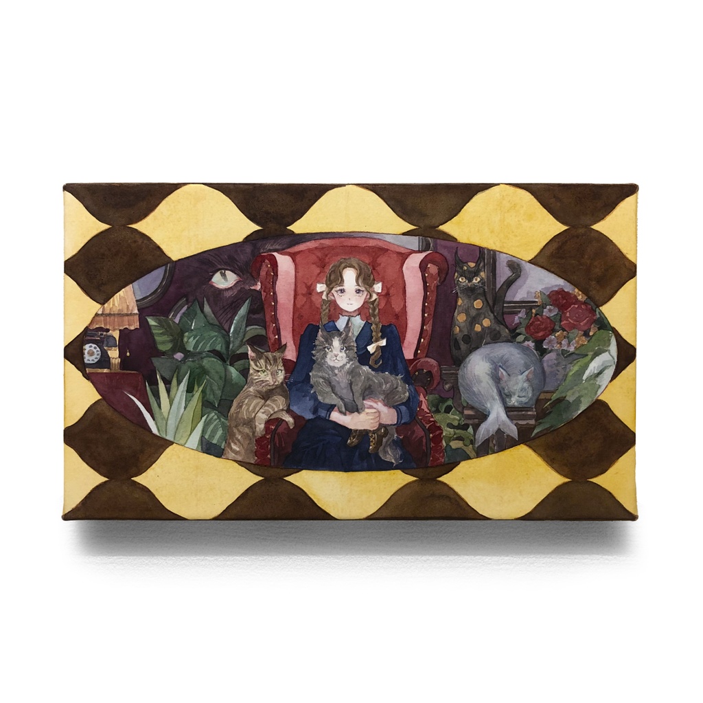 原画作品「 長靴を履いた猫 」