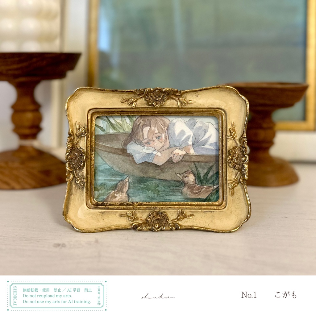 ミニ額原画・10月