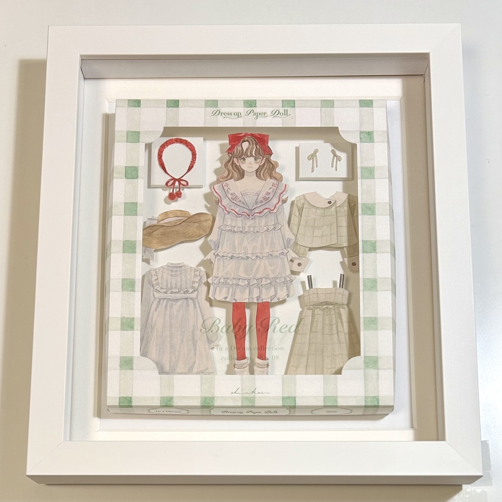 原画作品「Dress up Paper Doll」Baby Red