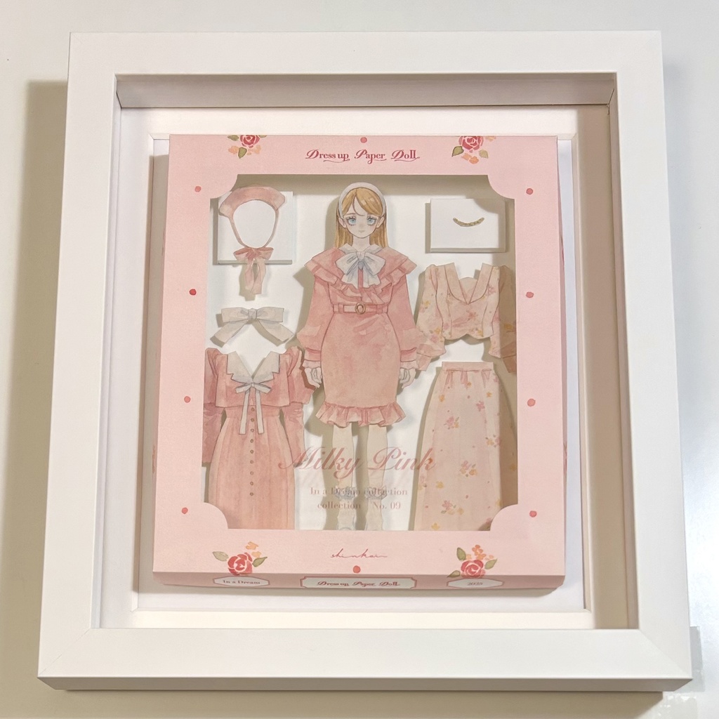 原画作品「Dress up Paper Doll」Milky Pink