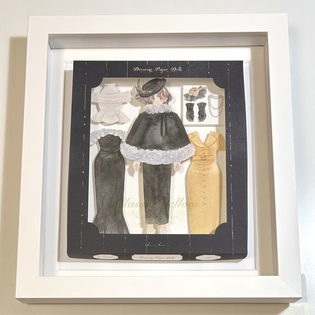 原画作品「Dress up Paper Doll」Classic Yellow