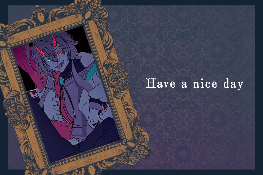 配信者様向け・ゴシックorクラシック素材!おはVおやV、週間予定、コラボ告知などに!