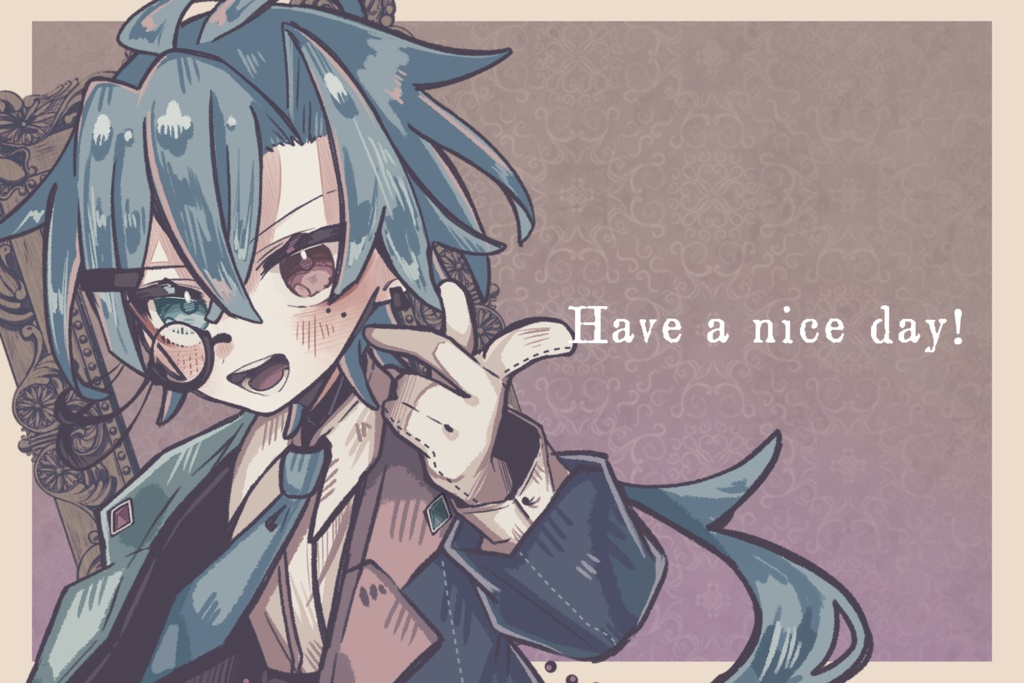 配信者様向け・ゴシックorクラシック素材!おはVおやV、週間予定、コラボ告知などに!