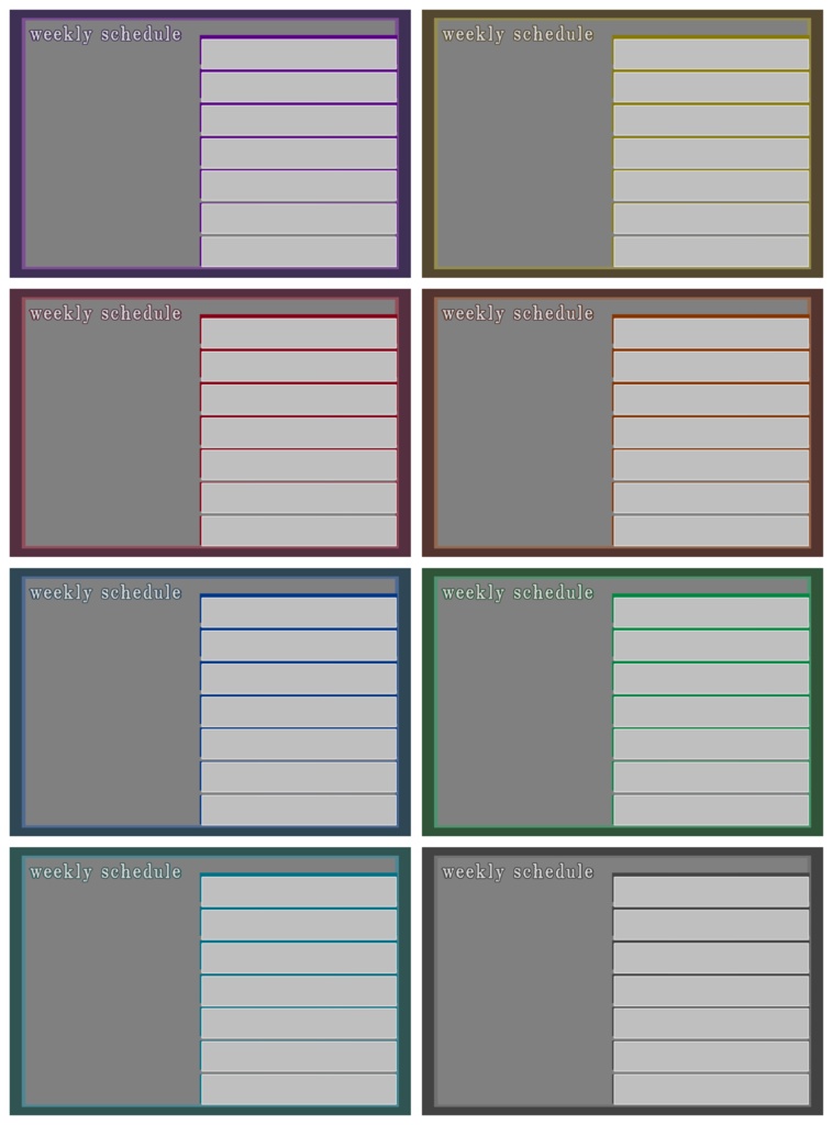 配信者様向け・ゴシックorクラシック素材!おはVおやV、週間予定、コラボ告知などに!