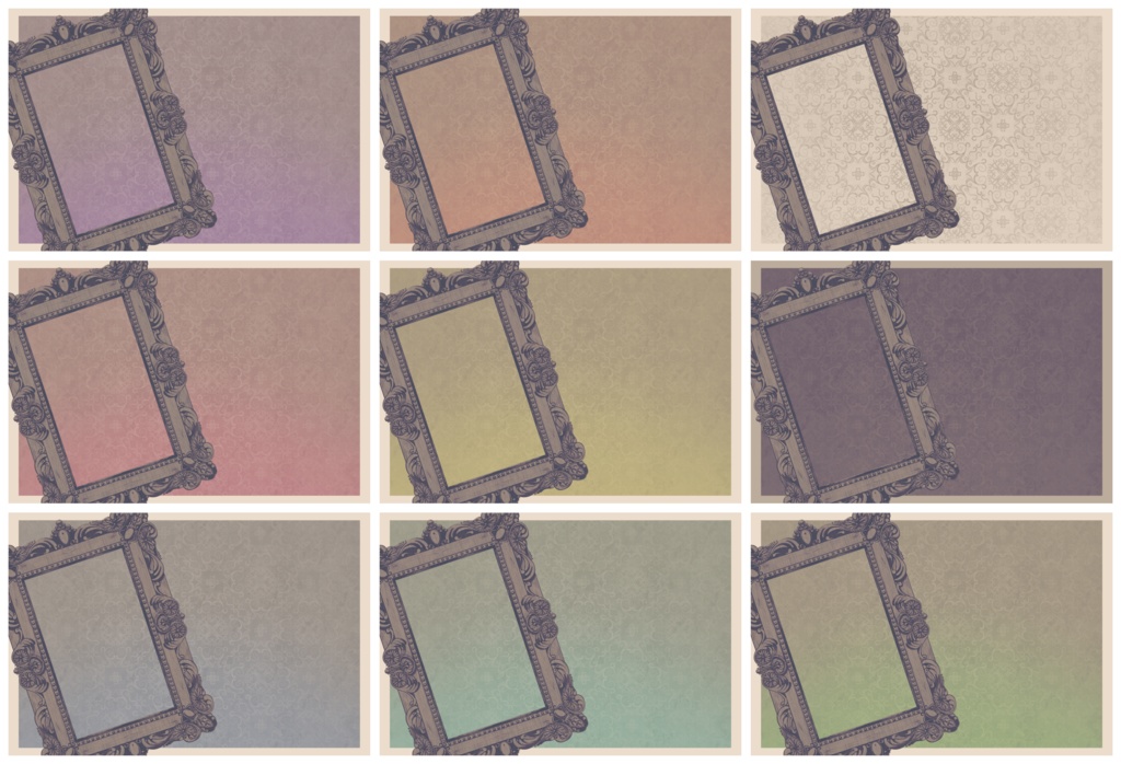 配信者様向け・ゴシックorクラシック素材!おはVおやV、週間予定、コラボ告知などに!