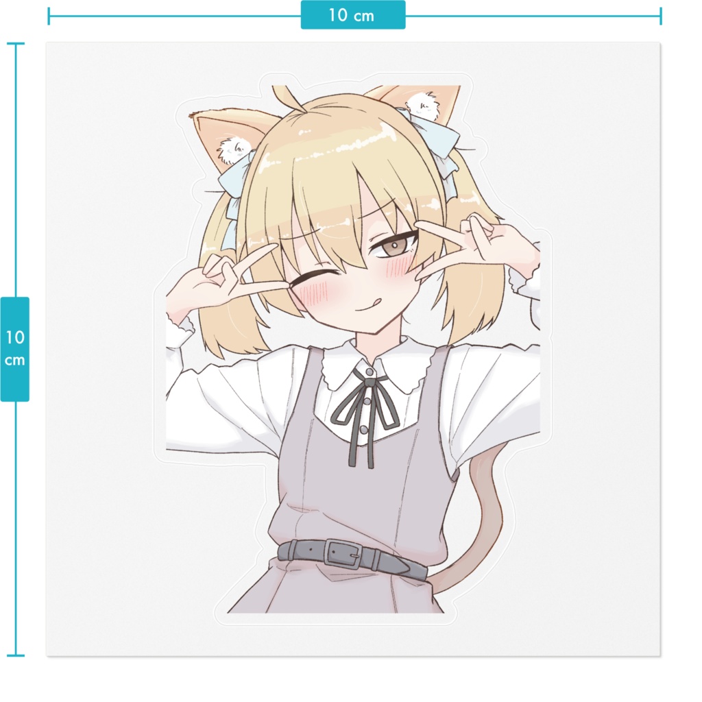 ねこねこくるこちゃんステッカー