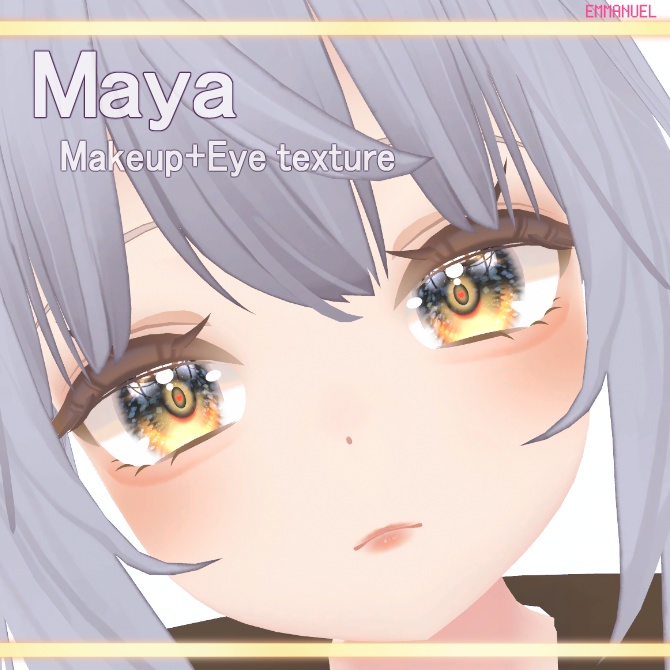 【Maya専用】 Nuance Eyes & Make texture