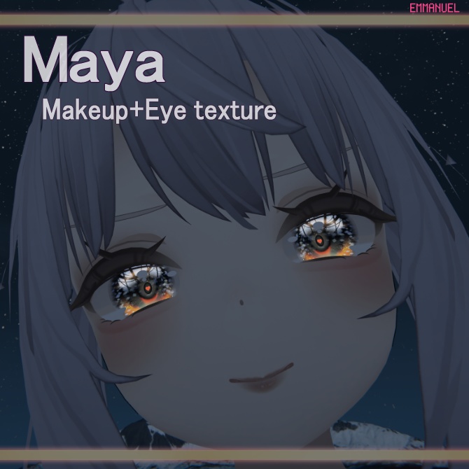 【Maya専用】 Nuance Eyes & Make texture