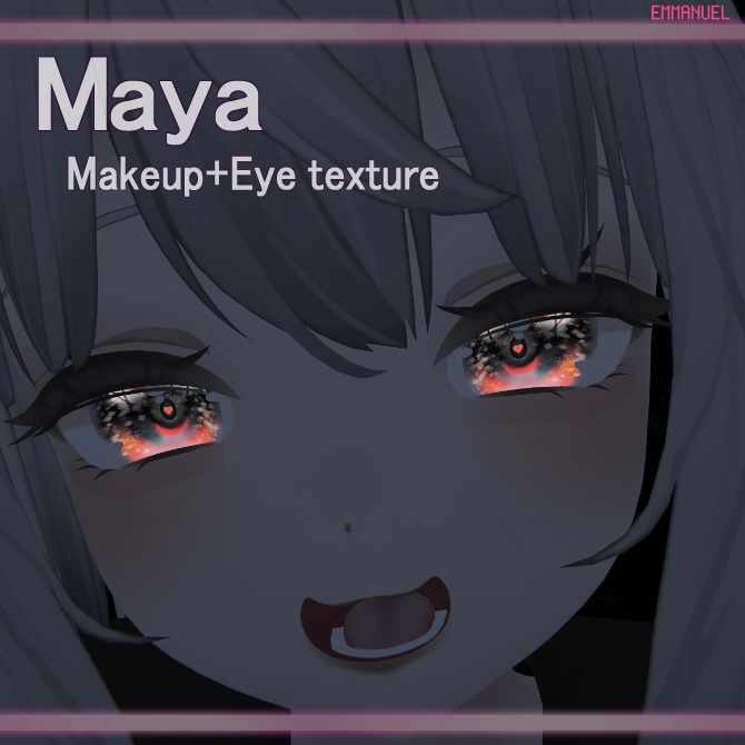 【Maya専用】 Nuance Eyes & Make texture