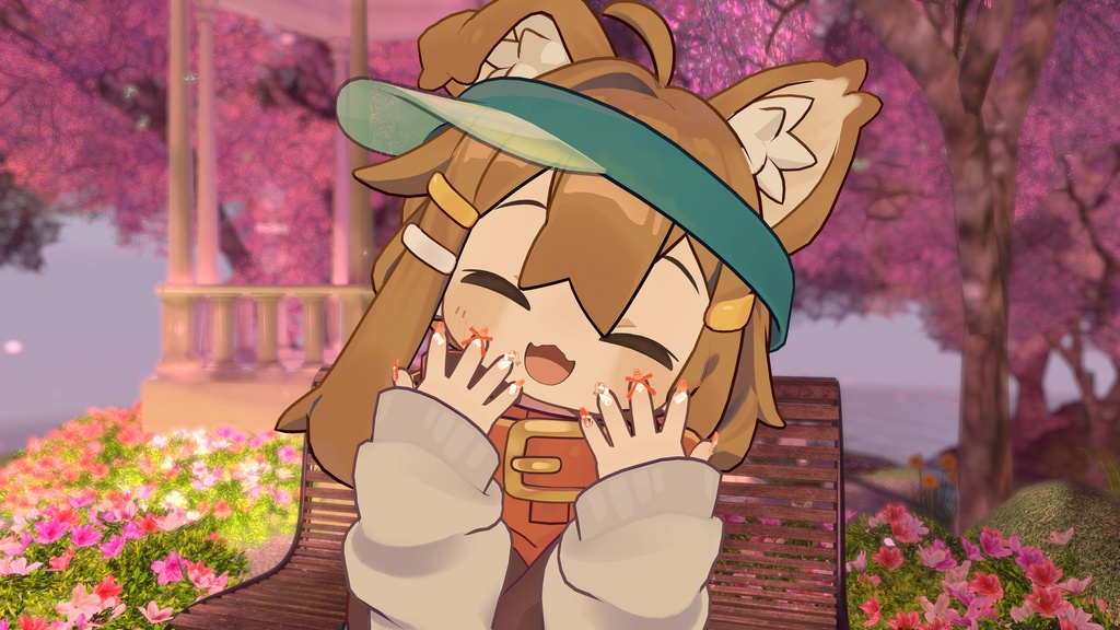 【13アバター対応】Bijou Ribbon Nail