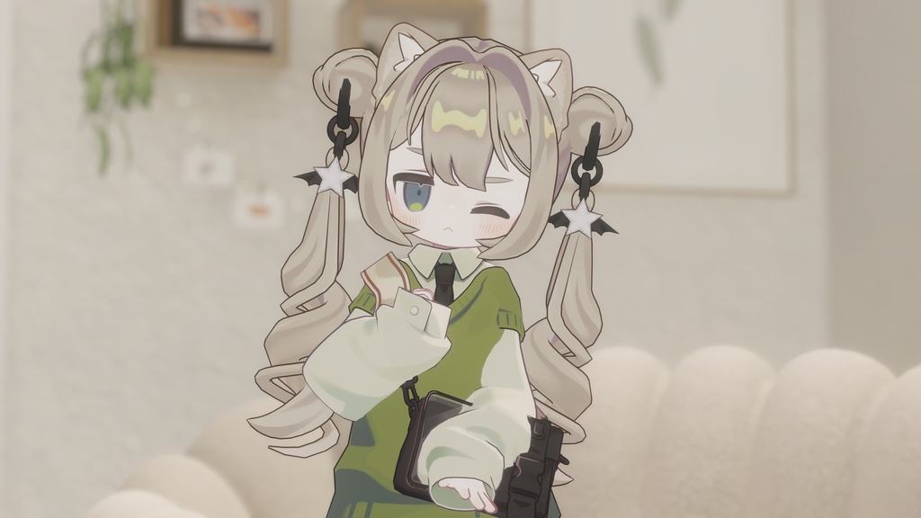 【まめひなた・キプフェル】リングツインテール Ring Twin Tails